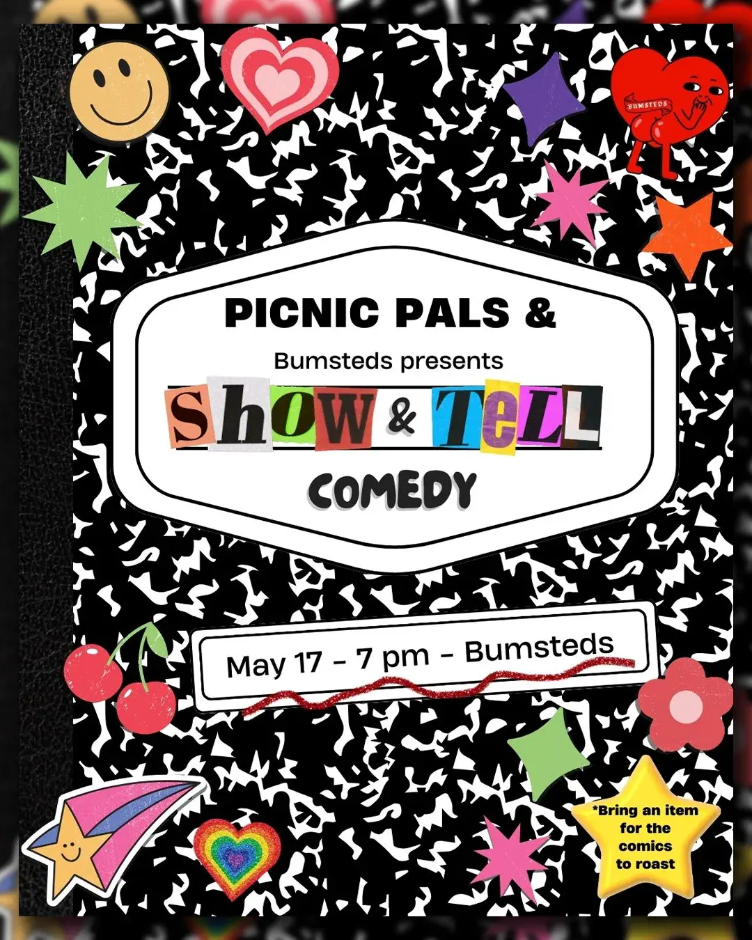 Show & Tell Present by Picnic Palz & Bumsteds