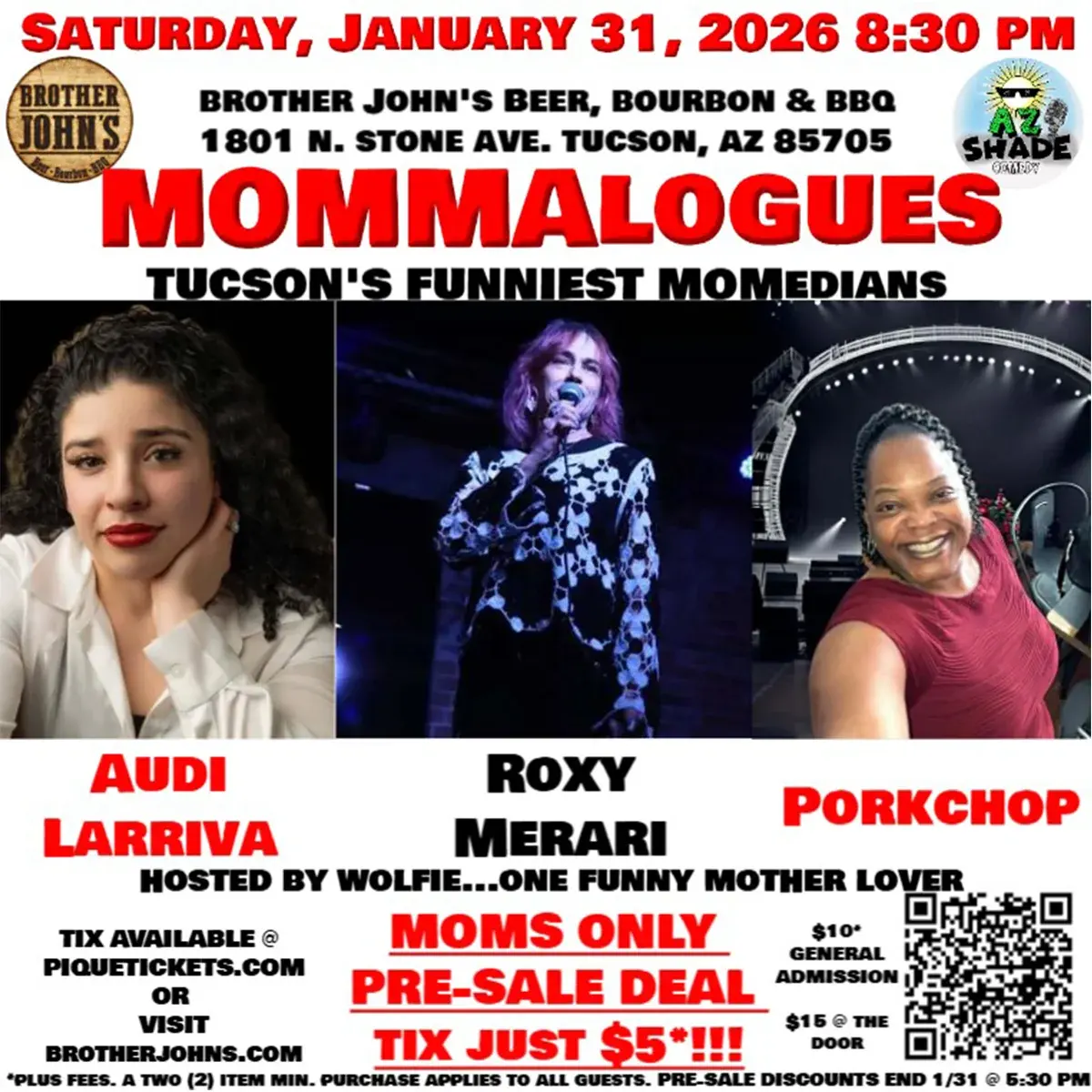 Mommalogues: Tucson’s Funniest Momedians