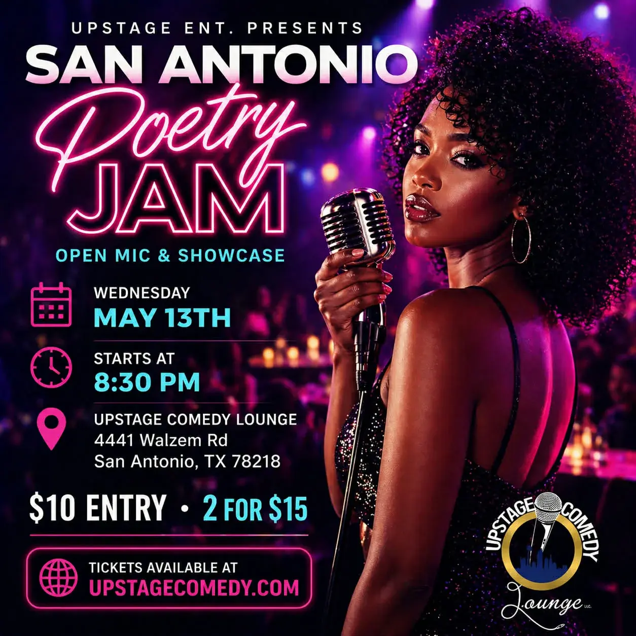 San Antonio Poetry Jam (Open Mic & Spoken Word Showcase)