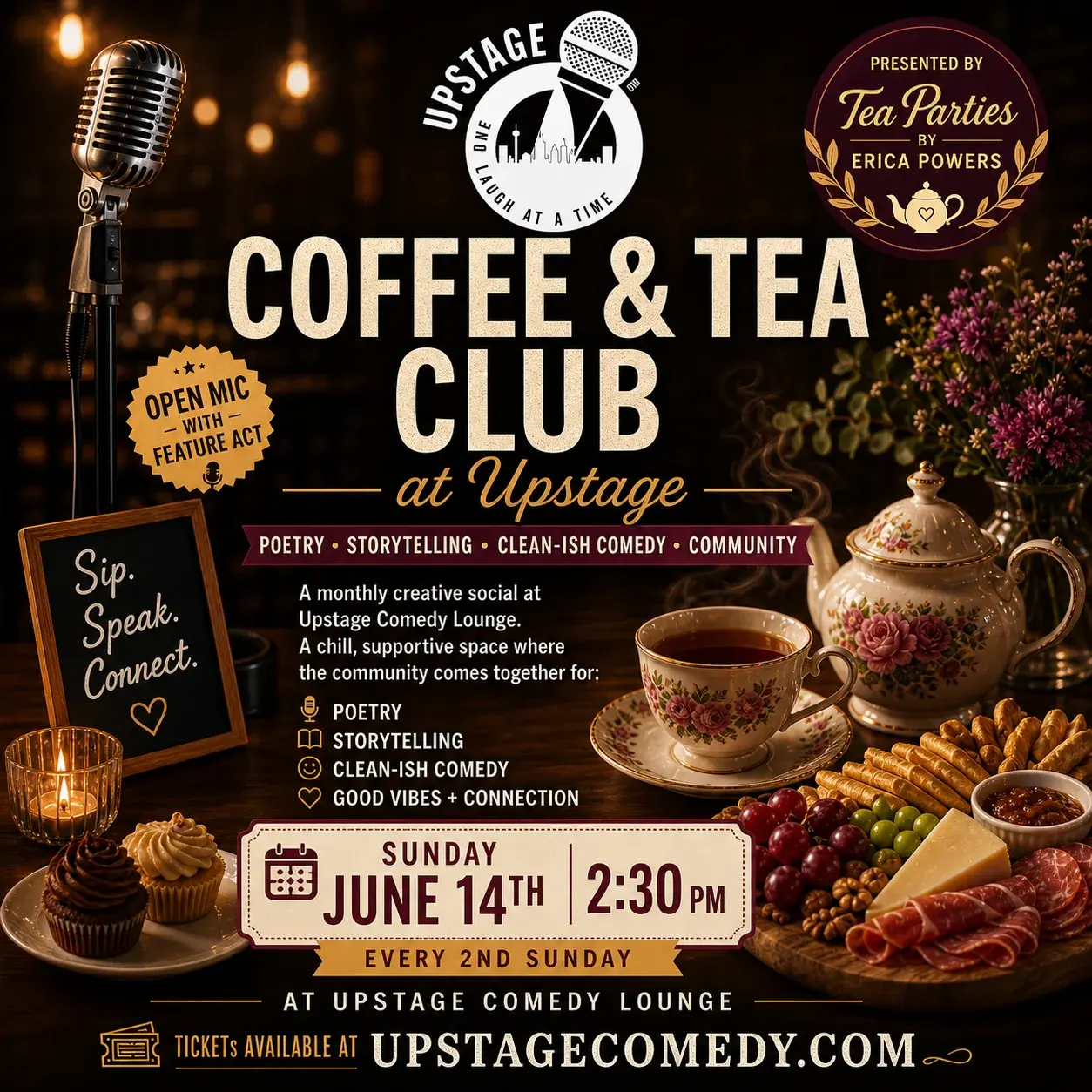 Coffee & Tea Club: Open Mic & Featured Performers