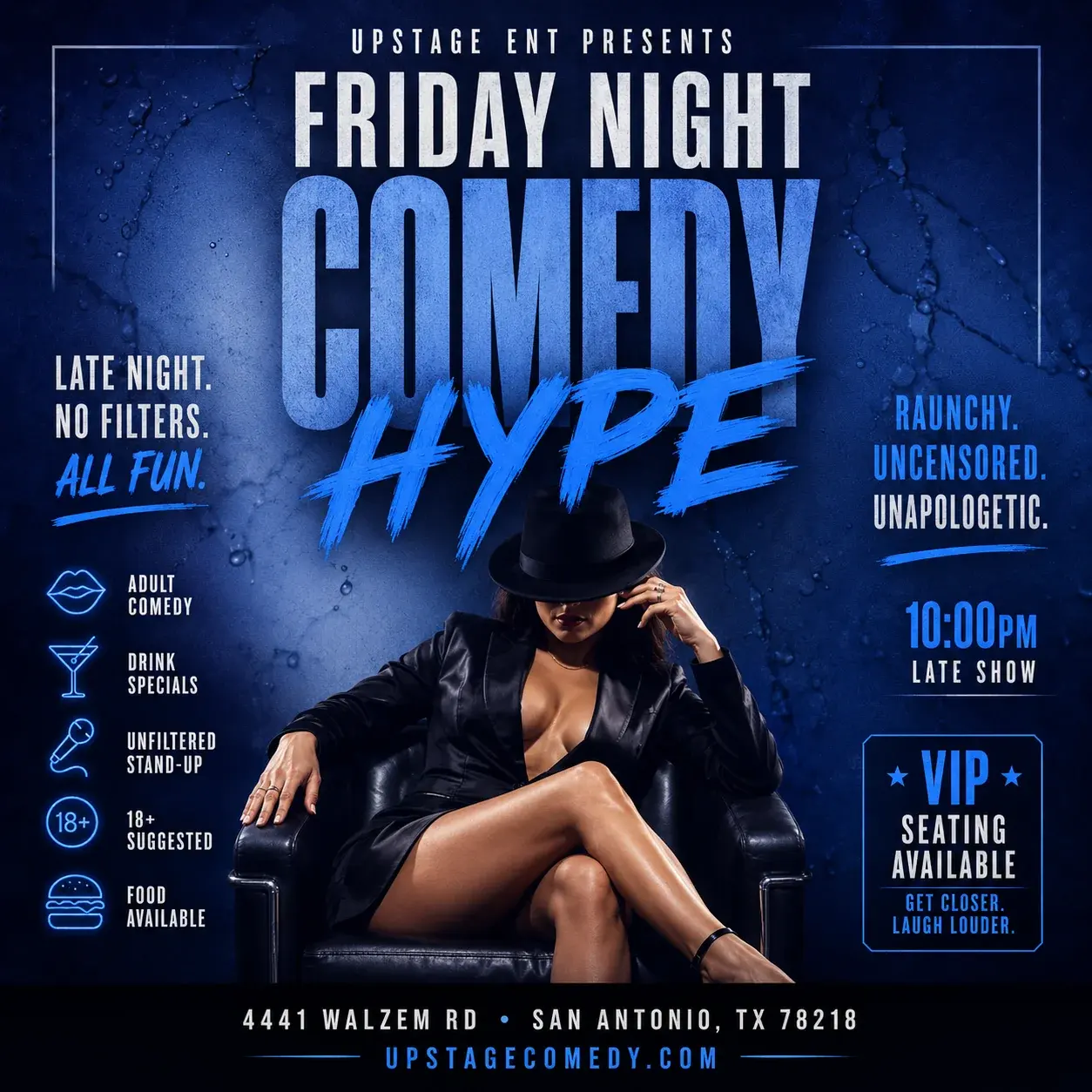 Friday Night Comedy Hype - Late Night Adult Comedy Show