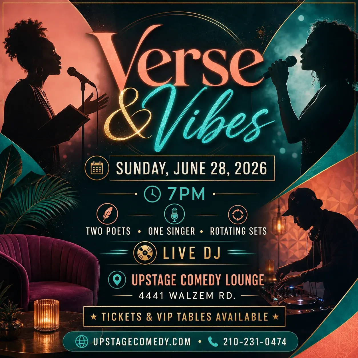 Verse & Vibes - A live night of poetry, vocals, and feel-good energy