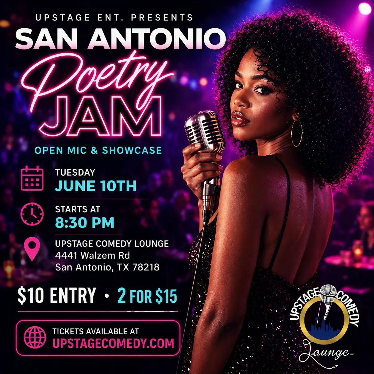 San Antonio Poetry Jam - Open Mic & Showcase
