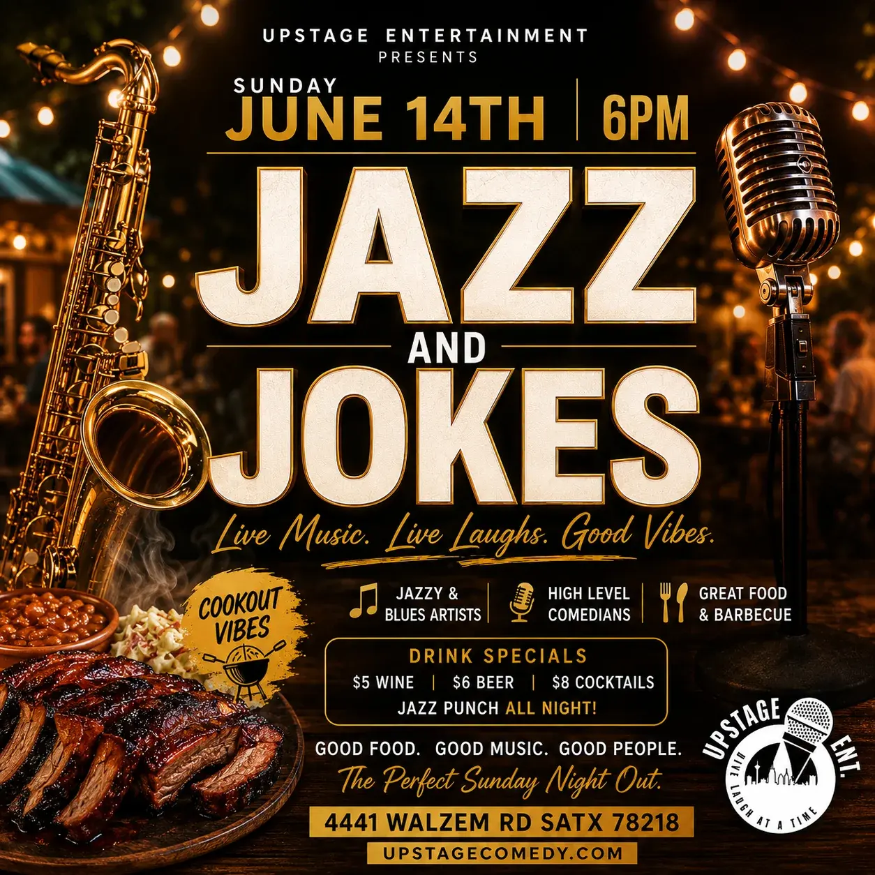 Jazz & Jokes – Live Music + Comedy Night